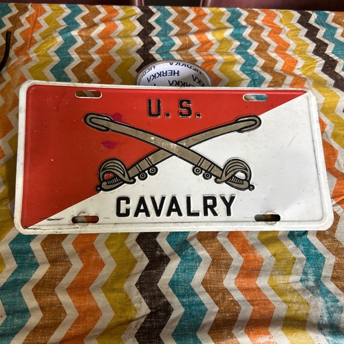 Vintage cavalry license - us,